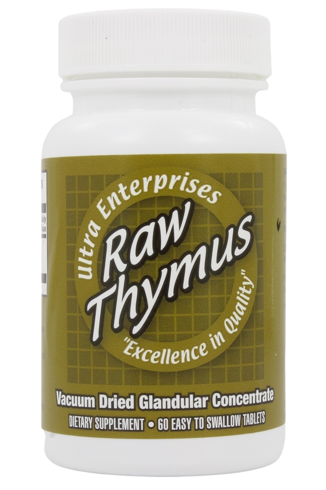 Ultra Enterprises - Raw Thymus 200 mg. - 60 Tablets
