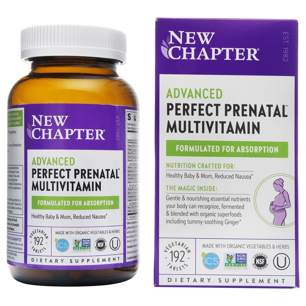 New Chapter - Advanced Perfect Prenatal Multivitamin - 192 Vegetarian Tablets