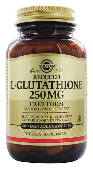 Solgar - Reduced L-Glutathione Free Form 250 mg. - 60 Vegetarian Capsules