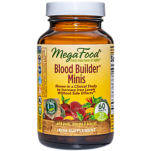 Blood Builder Minis with Whole Food Iron & Organic Beet Root (60 Tablets)