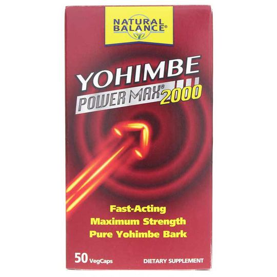 Natural Balance Yohimbe Power Max 2000 50 Veg Capsules