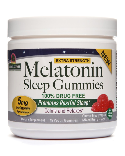 Nature's Answer - Melatonin Sleep Gummies Mixed Berry 5 mg. - 45 Gummies