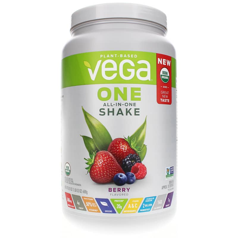 Vega One All-In-One Shake Organic Berry 24.3 Oz