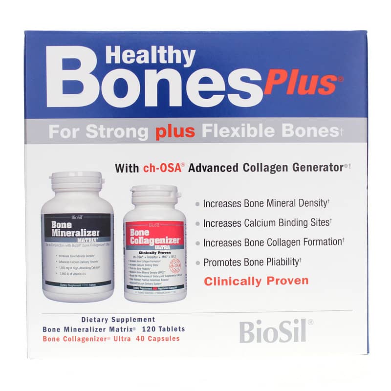 Natural Factors BioSil Healthy Bones Plus Kit 2 Products