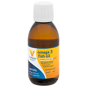 Omega 3 Fish Oil -EPA 800mg/DHA 500mg -Supports Cardiovascular,Brain & Eye Health - 1,500mg per Serving-Citrus (5 fl oz)