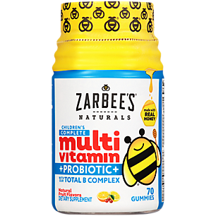 Children's Complete Multivitamin with Probiotics & B-Complex - Natural Fruit (70 Gummies)