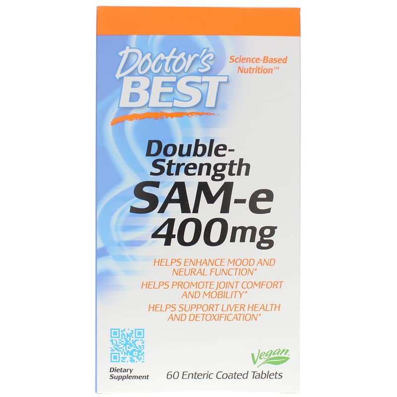 Doctors Best Double Strength SAM-e 400 Mg 60 Enteric Coated Tablets