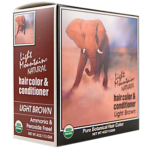 Pure Botanical Hair Color & Conditioner - Light Brown - Organic (4 Ounces)