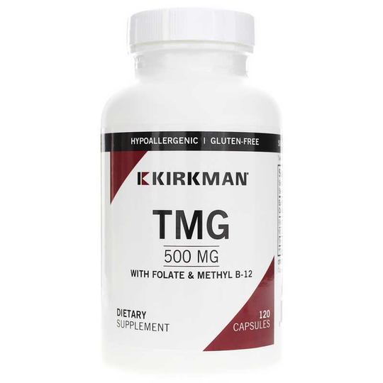 Kirkman TMG 500 Mg with Folate & Methyl B-12 120 Capsules