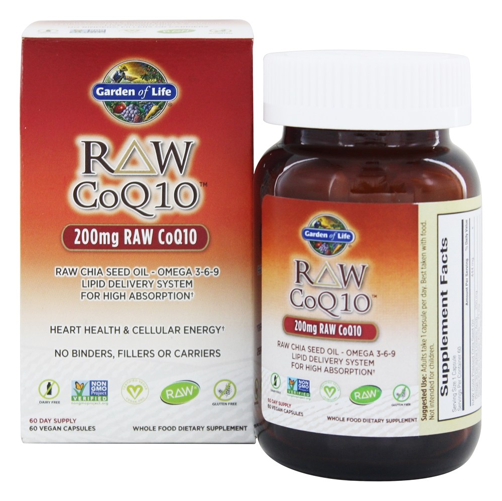 Garden of Life - Raw CoQ10 - 60 Vegan Caps