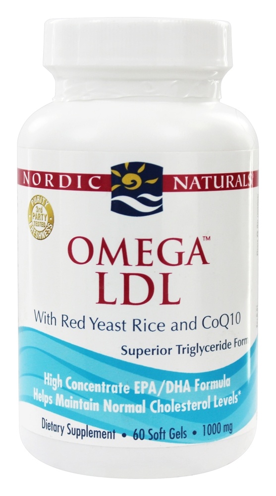 Nordic Naturals - Omega LDL with Red Yeast Rice and CoQ10 1000 mg. - 60 Softgels
