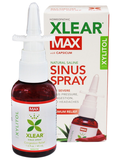 Xlear - Natural Saline Sinus Spray Max - 1.5 fl. oz.