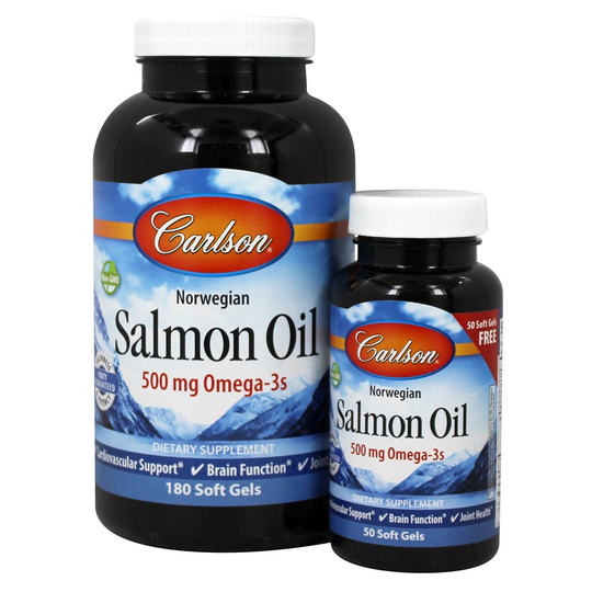 Carlson Labs - Norwegian Salmon Oil Bonus Pack 500 mg. - 230 Softgels