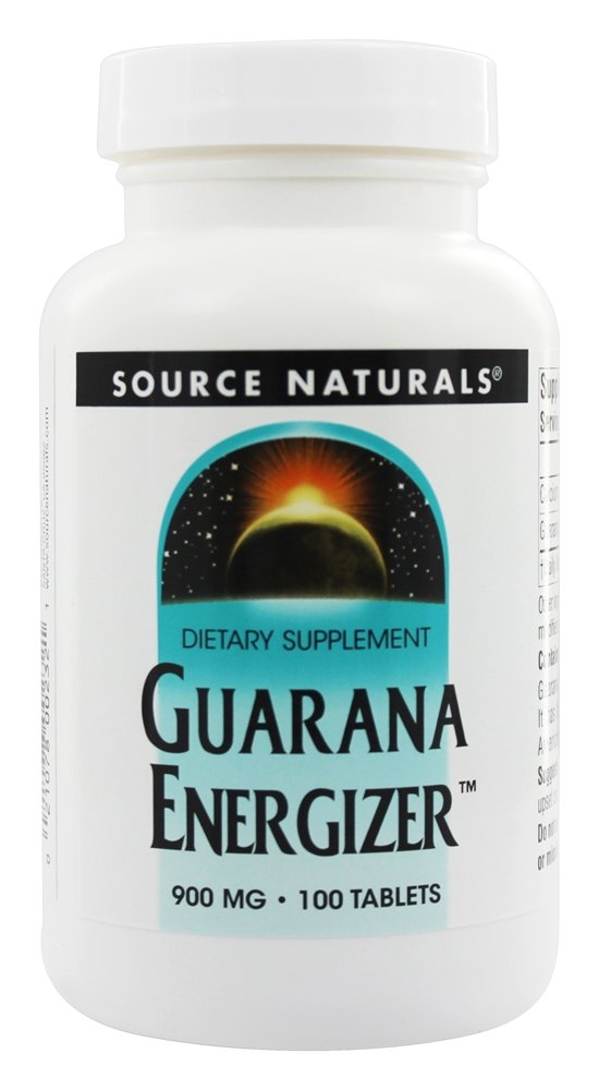 Source Naturals - Guarana Energizer 900 mg. - 100 Tablets