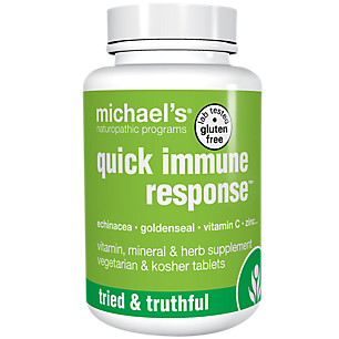 Quick Immune Response with Echinacea, Goldenseal, Vitamin C & Zinc (120 Vegetarian Tablets)