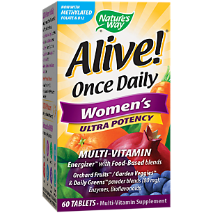Alive! Once Daily Women's Multivitamin - Ultra Potency (60 Tablets)