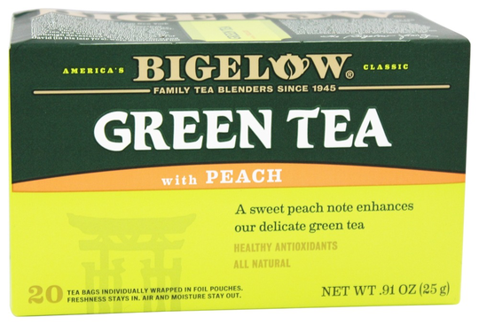 Bigelow Tea - Green Tea with Peach - 20 Tea Bags