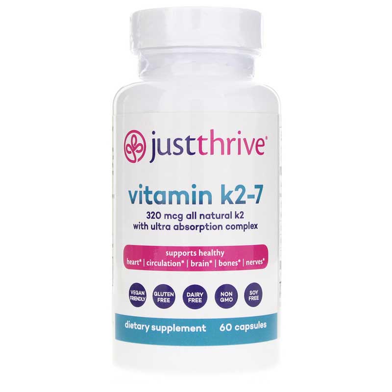 Just Thrive Vitamin K2-7 60 Capsules