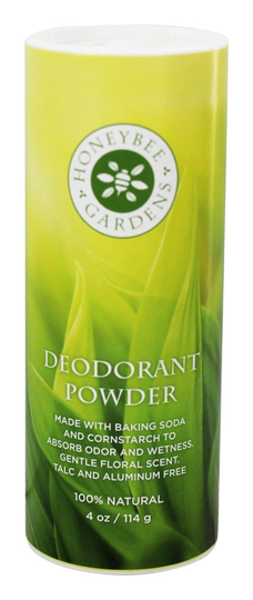 Honeybee Gardens - Deodorant Powder 100 Natural Floral Scent - 4 oz.