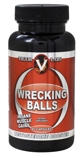 Vigor Labs - Wrecking Balls Testosterone Booster - 60 Capsules