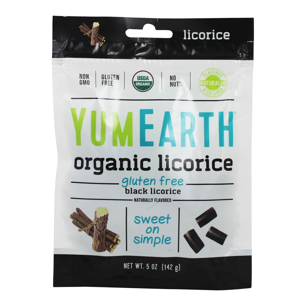 YumEarth - Organic Licorice Gluten Free Black Licorice - 5 oz.