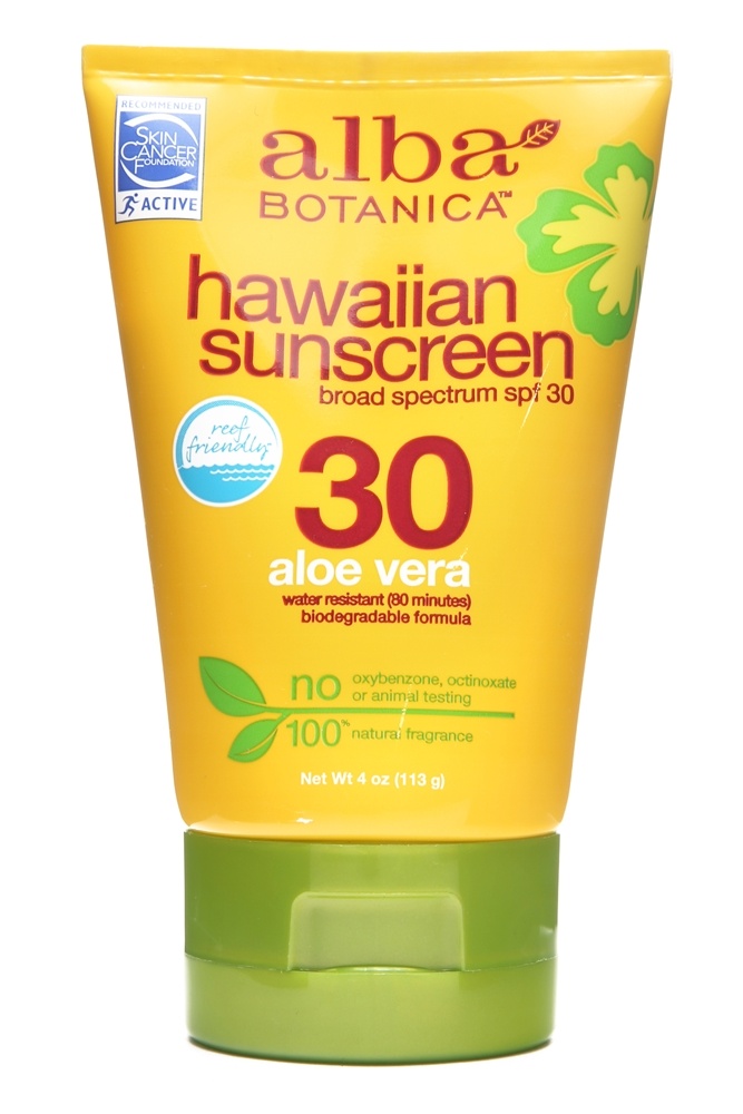 Alba Botanica - Hawaiian Sunscreen Aloe Vera 30 SPF - 4 oz.