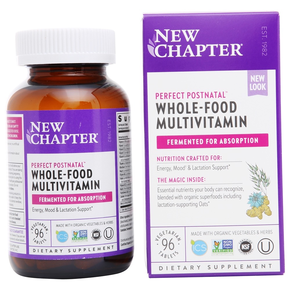 New Chapter - Perfect Postnatal Whole-Food Multivitamin - 96 Vegetarian Tablets