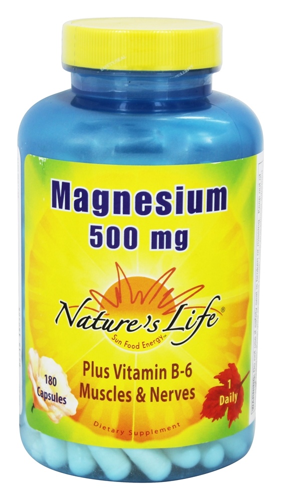 Nature's Life - Magnesium 500 mg. - 180 Capsules