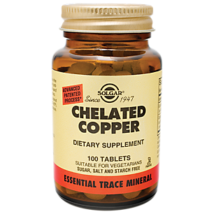 Chelated Copper - Essential Trace Mineral (100 Tablets)