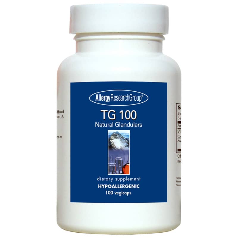 Allergy Research Group TG 100 Natural Glandulars 100 Veg Capsules