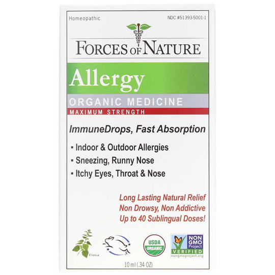 Forces Of Nature Allergy Organic Maximum Strength .34 Oz