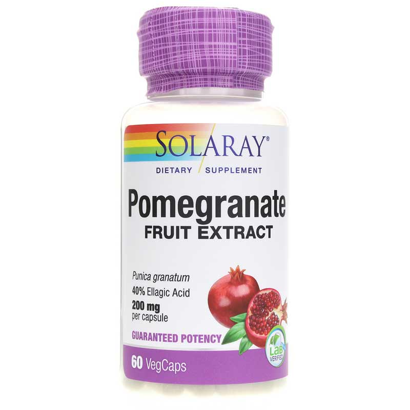 Solaray Pomegranate Extract 200 Mg 60 Capsules