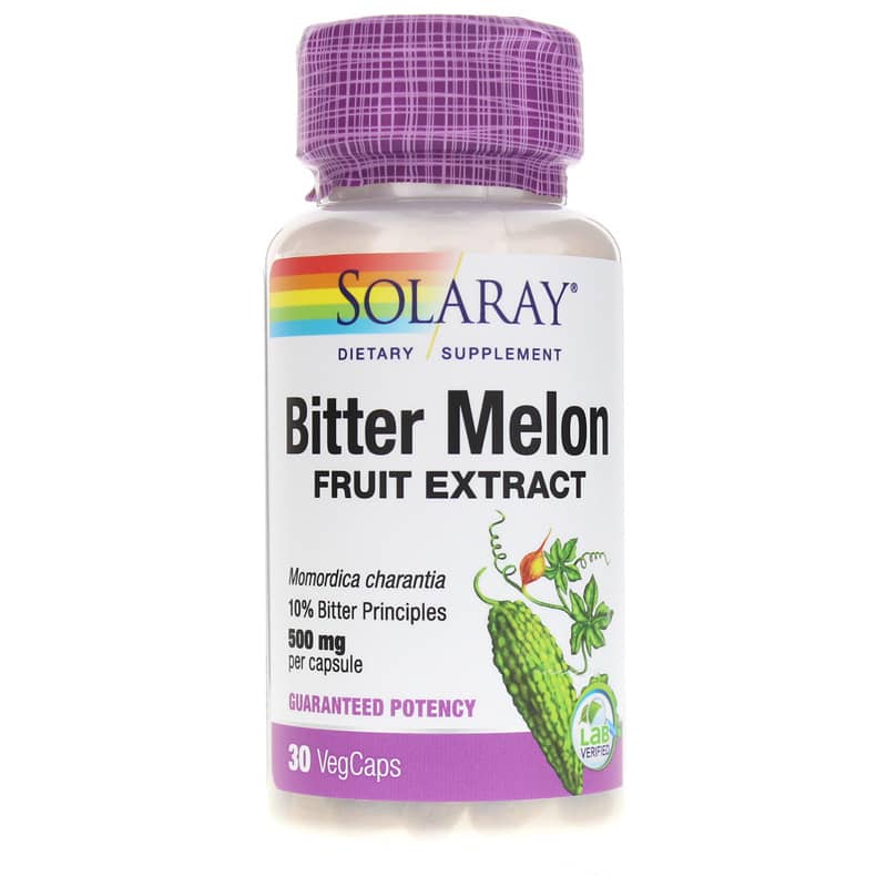 Solaray Bitter Melon Fruit Extract 500 Mg 10% 30 Veg Capsules