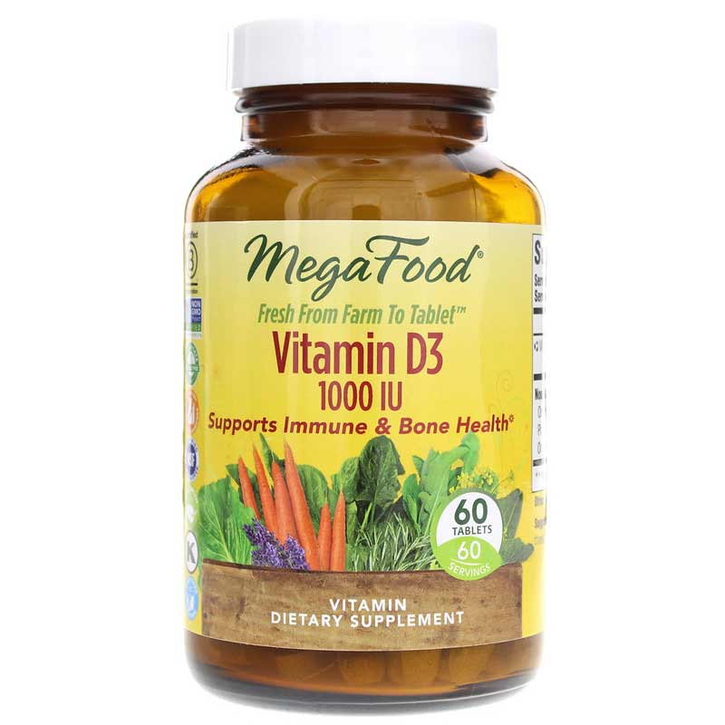 Megafood Vitamin D3 1000 IU 60 Tablets