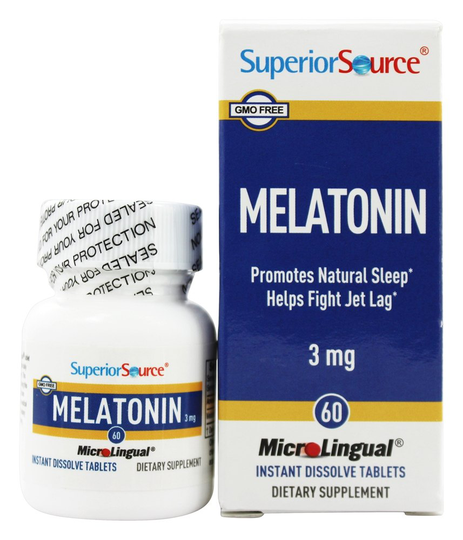 Superior Source - Melatonin 3 mg. - 60 Quick Dissolve Tablets
