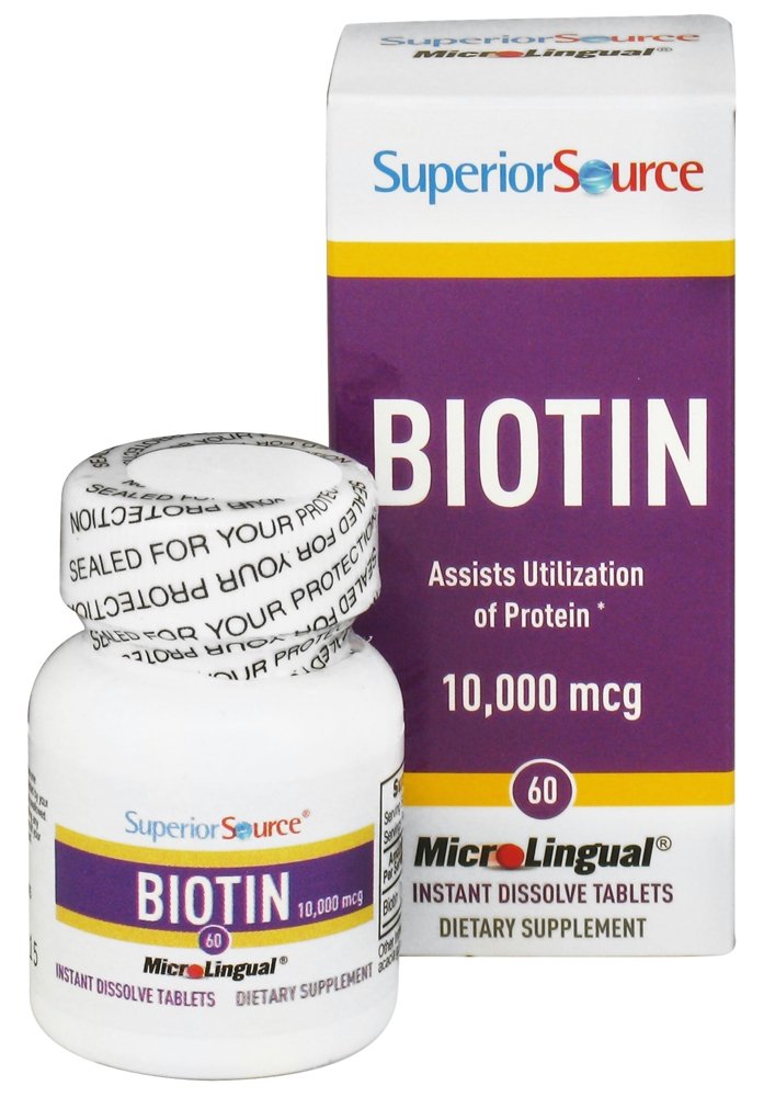 Superior Source - Biotin 10000 mcg. - 60 Quick Dissolve Tablets