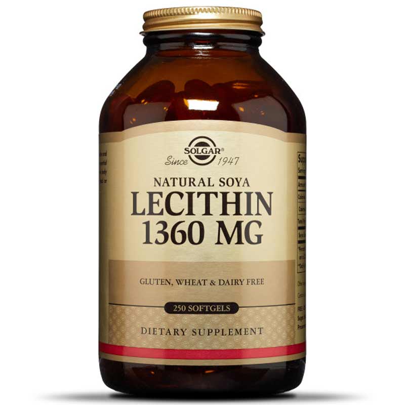 Solgar Lecithin 1360 Mg 250 Softgels