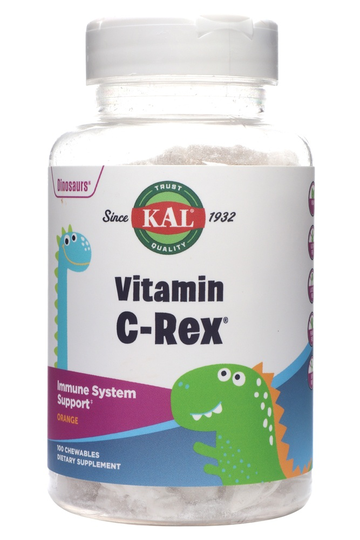 Kal - Dinosaurs Vitamin C-Rex For Kids Orange Flavor - 100 Chewables