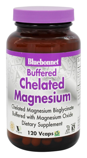 Bluebonnet Nutrition - Buffered Chelated Magnesium - 120 Vegetarian Capsules