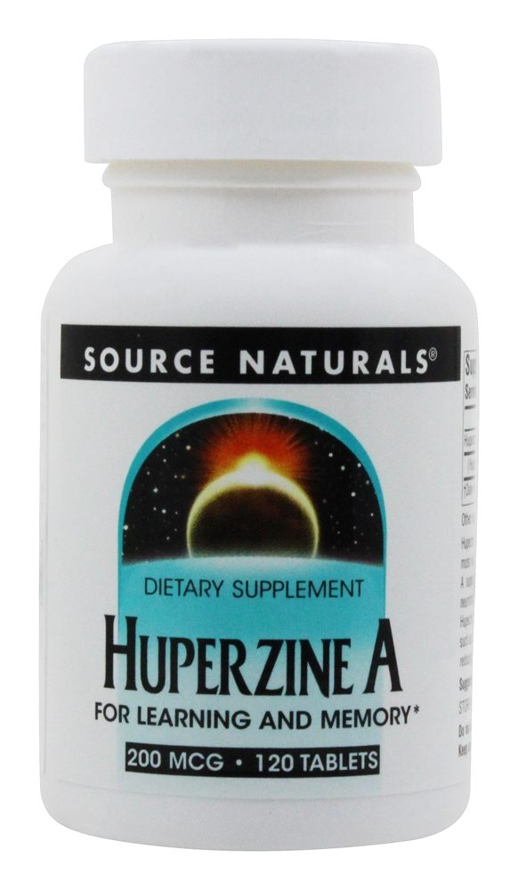 Source Naturals - Huperzine A For Learning And Memory 200 mcg. - 120 Tablets