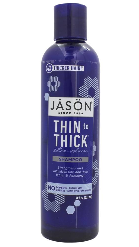 JASON Natural Products - Thin To Thick Hair Thickening Shampoo - 8 fl. oz.