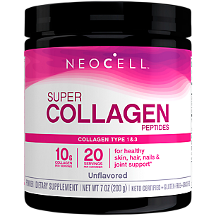 Super Collagen Powder - Hair, Skin, Nails, Joints, Bones - Unflavored (20 Servings)