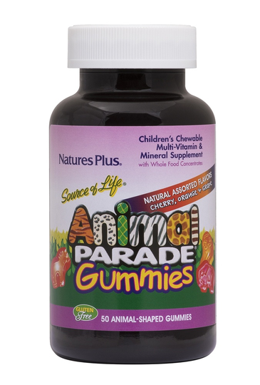 Natures Plus - Animal Parade Multivitamin Gummies Assorted Flavors - 50 Gummies
