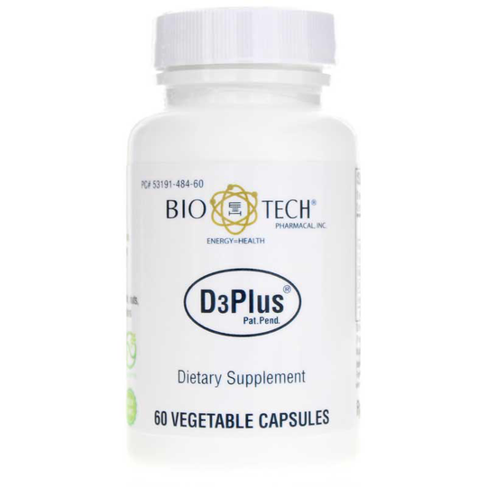 Bio-Tech Pharmacal D3 Plus 60 Veg Capsules