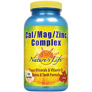 Cal Mag Zinc Complex - Trace Minerals & Vitamin D (250 Capsules)