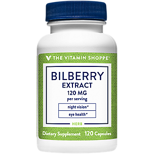 Bilberry Extract Standardized to 25% Anthocyanins - 120 MG (120 Capsules)