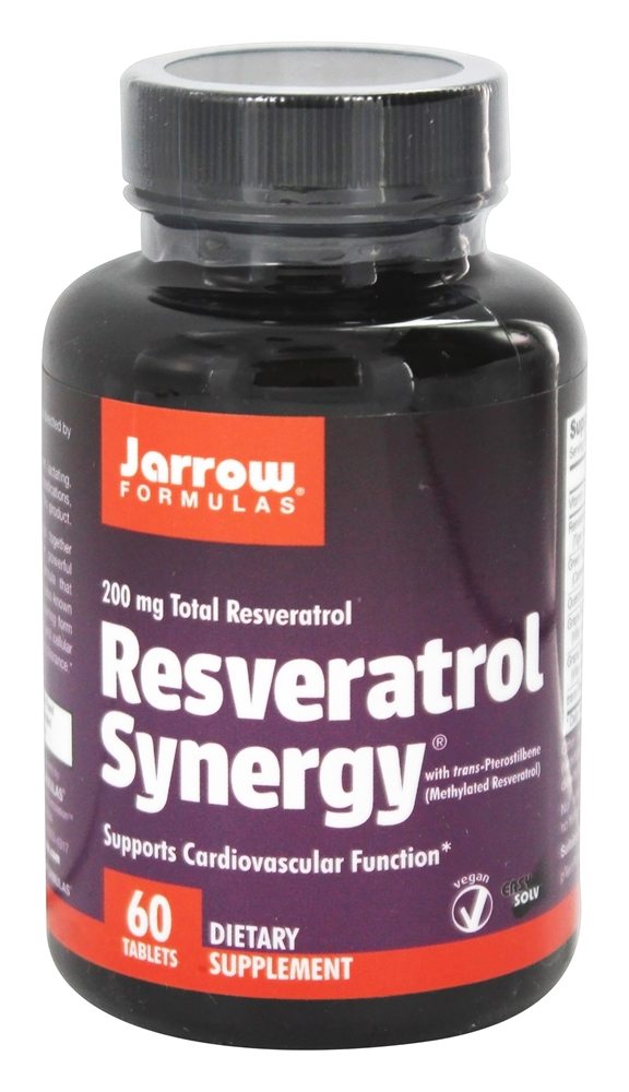 Jarrow Formulas - Resveratrol Synergy 200 mg. - 60 Tablet(s) with Pterostilbene