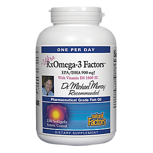 Dr. Murray's Ultra Rx Omega 3 Factors - EPA/DHA 900 MG with Vitamin D3 (150 Softgels)