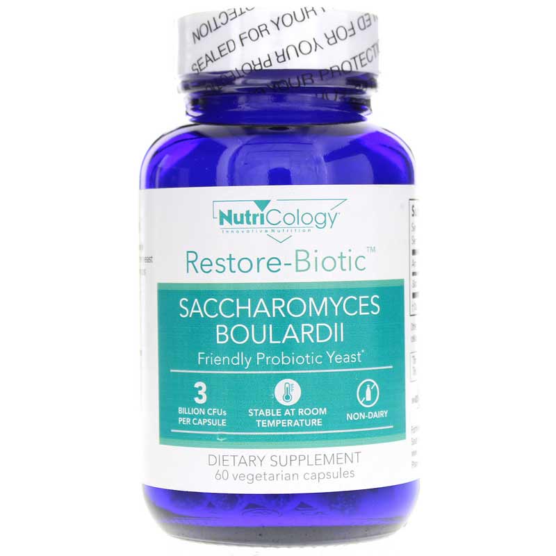 Nutricology Restore-Biotic Saccharomyces Boulardii 60 Veg Capsules