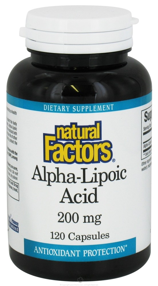 Natural Factors - Alpha-Lipoic Acid 200 mg. - 120 Capsules